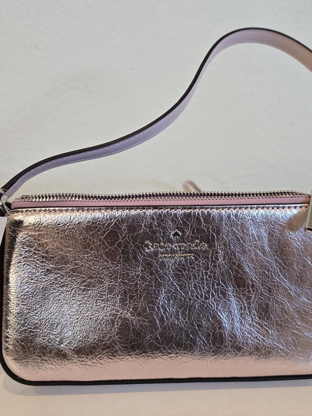 kate spade Pink Metallic Wristlet